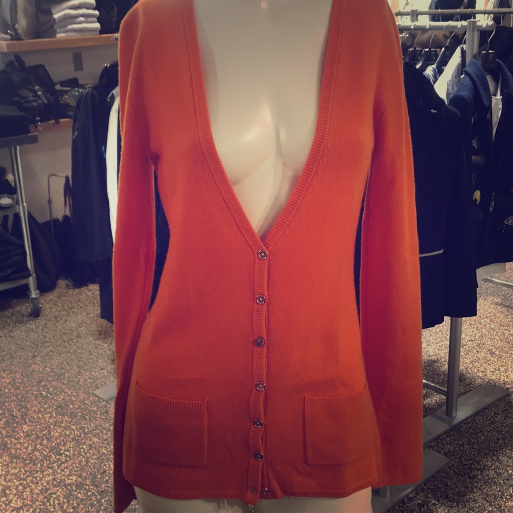 Kings of Cole Cashmere Budha orange cardi Sweater